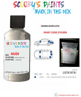 Paint Code Location Sticker for audi tt s line sahara silver code lx7x touch up paint 2006 2015