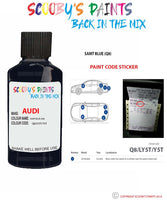 Paint For Audi A6 S6 Samt Blue Code Q8 Touch Up Paint Scratch Stone Chip Repair