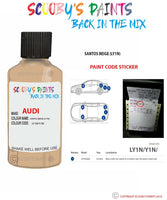 Paint For Audi A3 Santos Beige Code Ly1N Touch Up Paint Scratch Stone Chip Kit