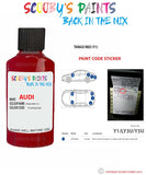 Paint For Audi A3 Sportback Tango Red Code Y1 Touch Up Paint Scratch Stone Chip