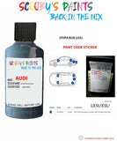Paint For Audi A5 Cabrio Utopia Blue Code Lx5L Touch Up Paint Scratch Stone Chip