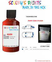Paint For Audi A4 Avant Vulkan Red Code Ly3M Touch Up Paint Scratch Stone Chip