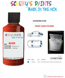Paint For Audi A3 Cabrio Vulkan Red Code Ly3M Touch Up Paint Scratch Stone Chip