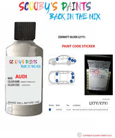 Paint For Audi A5 Zermatt Silver Code Ly7Y Touch Up Paint Scratch Stone Chip
