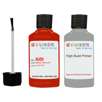Anti Rust primer undercoat Audi A3 Absolute Red Code Ly3F Touch Up Paint Scratch Stone Chip Kit