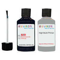 Anti Rust primer undercoat Audi A6 Brillant Blue Code Ly5K Touch Up Paint Scratch Stone Chip