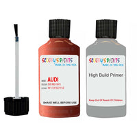 Anti Rust primer undercoat Audi A4 Isis Red Code W1 Touch Up Paint Scratch Stone Chip