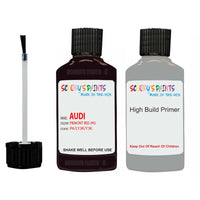 Anti Rust primer undercoat Audi A4 S4 Piemont Red Code P6 Touch Up Paint Scratch Stone Chip Kit