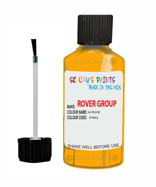 Rover 100 A.A.Yellow Fnq Touch Up Paint Scratch Repair Kit