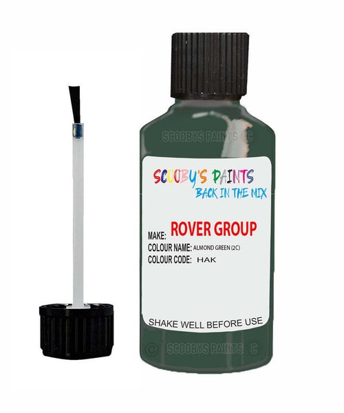 Rover 400 Tourer Almond Green 2 C Hak Touch Up Paint Scratch Repair Kit