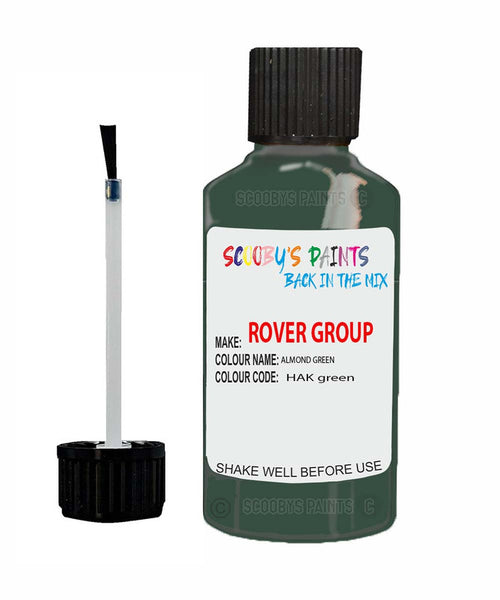 Rover 100 Almond Green Hak Touch Up Paint Scratch Repair Kit