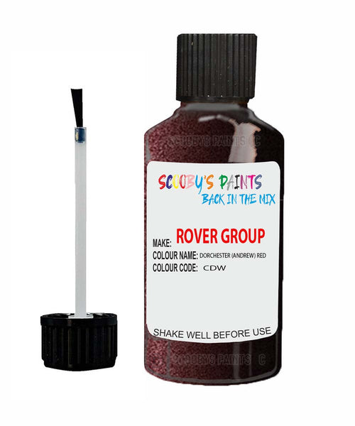 Rover 25 Dorchester Andrew Red Cdw Touch Up Paint Scratch Repair Kit
