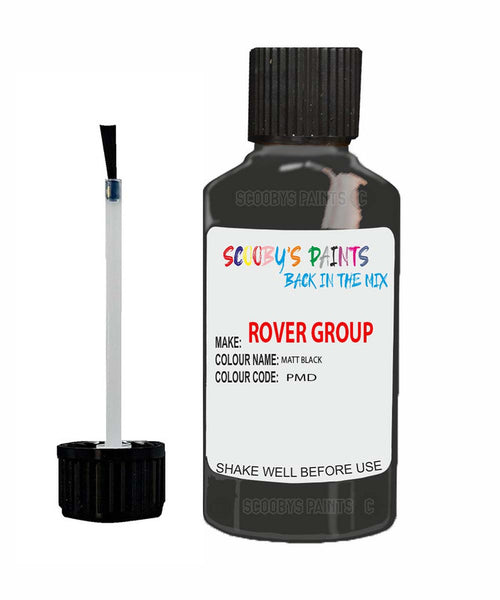 Rover 400 Tourer Matt Black Pmd Pmd Bumper Touch Up Paint Scratch Repair Kit