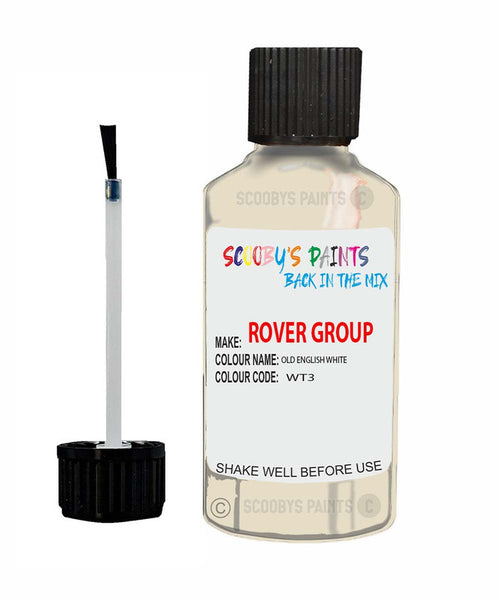 Rover 3500 Old English White Wt3 Wt3 White Touch Up Paint Scratch Repair Kit