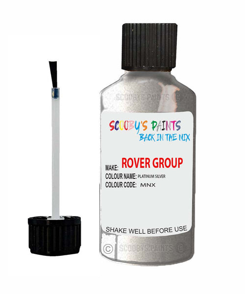 Rover 200 Platinum Silver Mnx Mnx Touch Up Paint Scratch Repair Kit