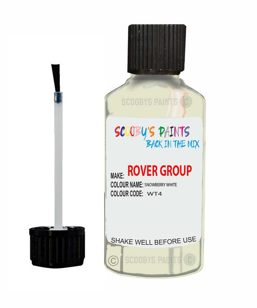 Rover 3500 Snowberry White Wt4 Touch Up Paint Scratch Repair Kit