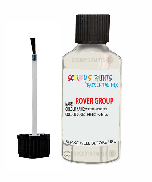 Rover 200 White Diamond 2 C Nnd Touch Up Paint Scratch Repair Kit