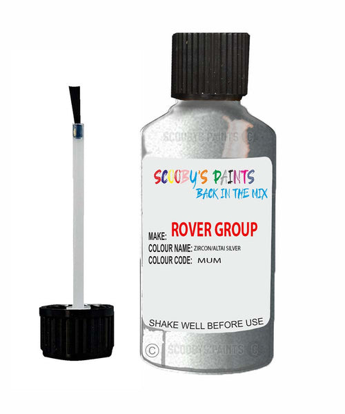 Rover 200 Zircon Altai Silver Mum Touch Up Paint Scratch Repair Kit