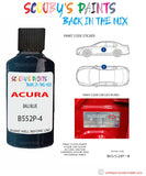 Paint For Acura Zdx Bali Blue Code B552P-4 Touch Up Scratch Stone Chip Repair