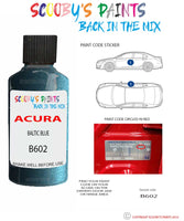 Paint For Acura Slx Baltic Blue Code B602 Touch Up Scratch Stone Chip Repair