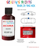 Paint For Acura Tsx Basque Red Code R530P (A) Touch Up Scratch Stone Chip Repair