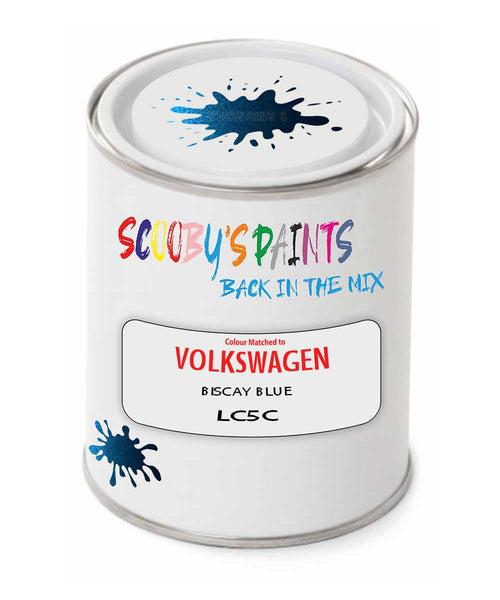 spray gun 2 pack paint Volkswagen Biscay Blue Code: Lc5C