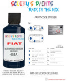 Paint For Fiat/Lancia Ducato Van Blu Imperiale Mantegna Riflessivo Code 455A Touch Up Paint