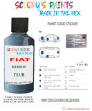 Paint For Fiat/Lancia 500 Blu Jeans/Sky Code 731/B Car Touch Up Paint