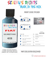 Paint For Fiat/Lancia Scudo Van Blu Lorenzetti Kyanos Code 405B Touch Up Paint