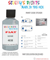 Paint For Fiat/Lancia 500 Blu Mare Code 483B Car Touch Up Paint