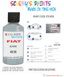 Paint For Fiat/Lancia 500 Blu Mare Code 483B Car Touch Up Paint