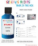 Paint For Fiat/Lancia Ducato Van Blu Pavone Code 547A Car Touch Up Paint