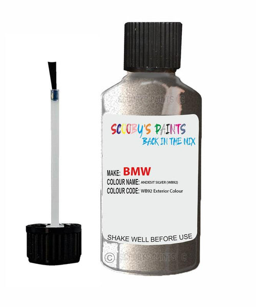 Bmw I3 Andesit Silver Code Wb92 Touch Up Paint Scratch Stone Chip