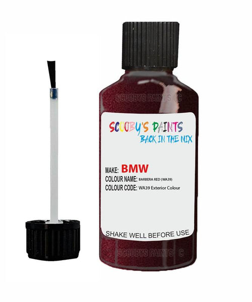 Bmw 6 Series Barbera Red Code Wa39 Touch Up Paint Scratch Stone Chip