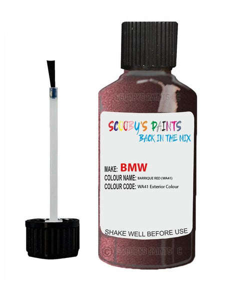Bmw 3 Series Barrique Red Code Wa41 Touch Up Paint Scratch Stone Chip