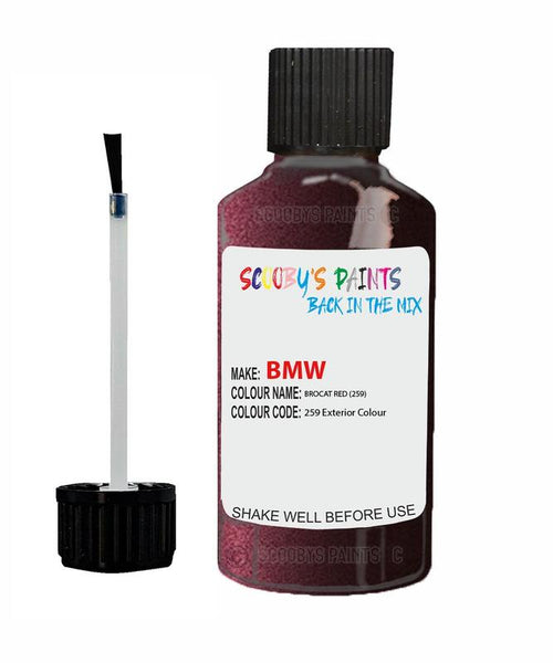 Bmw 5 Series Brocat Red Code 259 Touch Up Paint Scratch Stone Chip