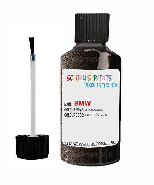 Bmw 7 Series Citrin Black Code X02 Touch Up Paint Scratch Stone Chip