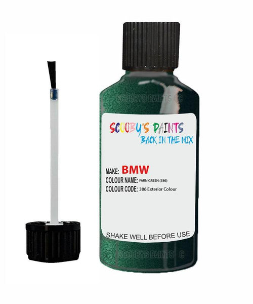 Bmw 3 Series Farn Green Code 386 Touch Up Paint Scratch Stone Chip