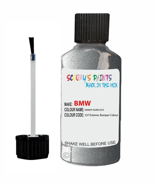Bmw 5 Series Granit Silver Code 237 Touch Up Paint Scratch Stone Chip