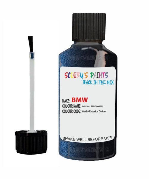 Bmw X5 Imperial Blue Code Wa89 Touch Up Paint Scratch Stone Chip Kit