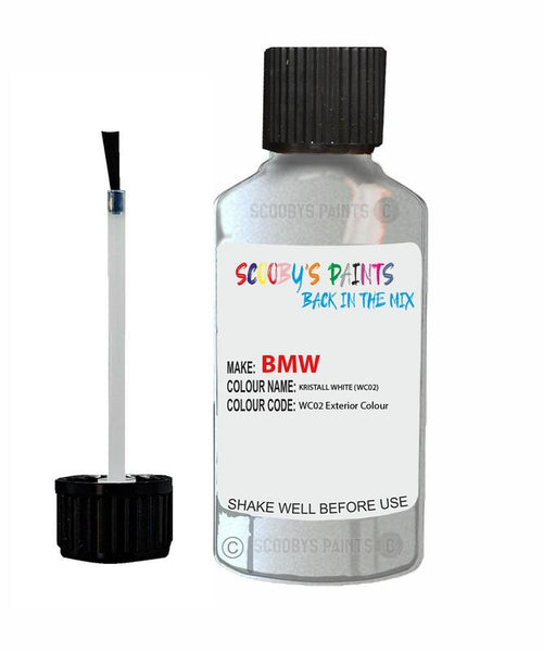 Bmw I3 Kristall White Code Wc02 Touch Up Paint Scratch Stone Chip