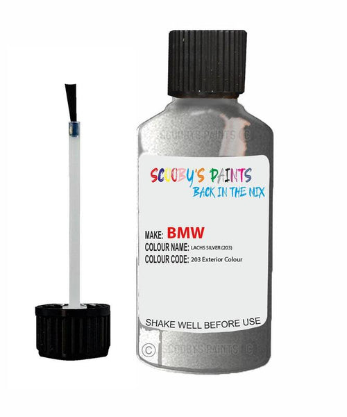 Bmw 6 Series Lachs Silver Code 203 Touch Up Paint Scratch Stone Chip