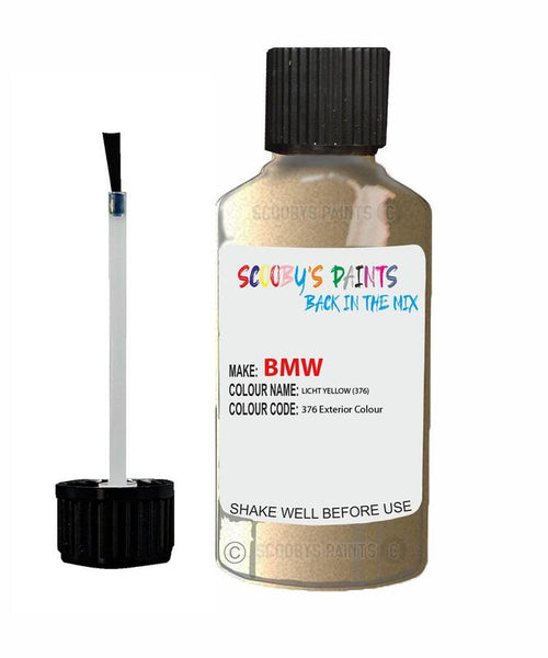 Bmw 3 Series Licht Yellow Code 376 Touch Up Paint Scratch Stone Chip