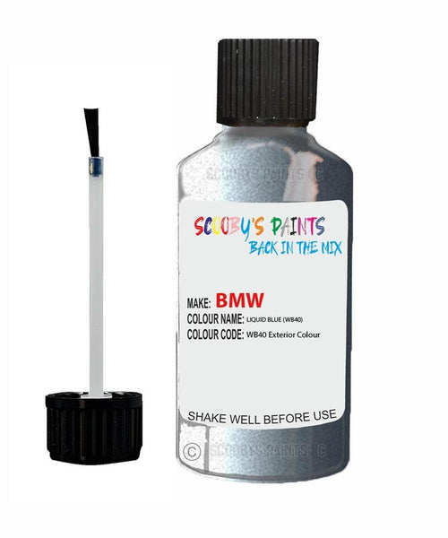 Bmw 7 Series Liquid Blue Code Wb40 Touch Up Paint Scratch Stone Chip