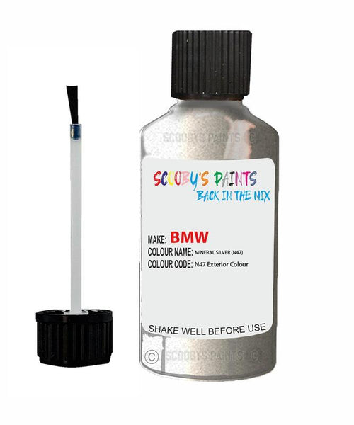 Bmw X5 Mineral Silver Code N47 Touch Up Paint Scratch Stone Chip Kit