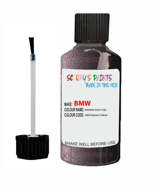 Bmw X3 Navarra Violet Code 346 Touch Up Paint Scratch Stone Chip Kit