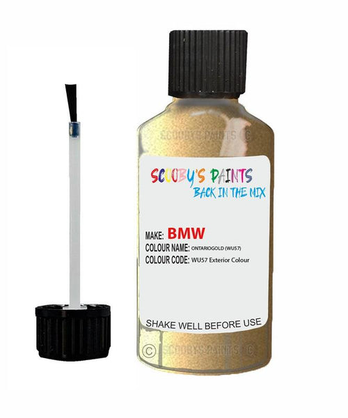 Bmw 7 Series Ontariogold Code Wu57 Touch Up Paint Scratch Stone Chip