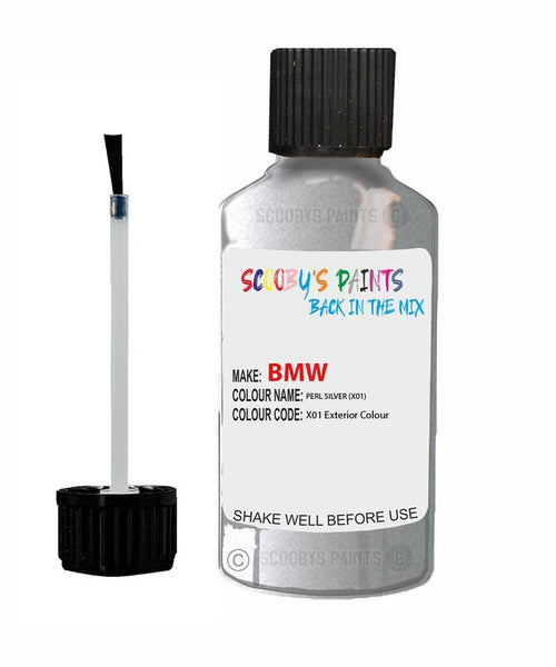 Bmw X5 Perl Silver Code X01 Touch Up Paint Scratch Stone Chip Repair