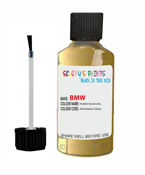 Bmw 3 Series Phoenix Yellow Code 445 Touch Up Paint Scratch Stone Chip