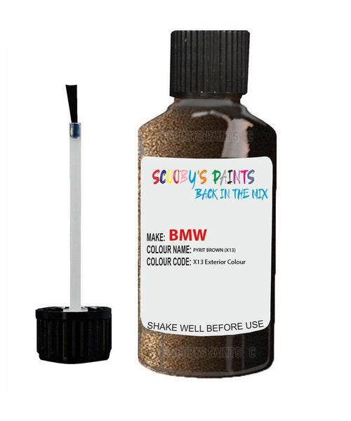 Bmw 5 Series Pyrit Brown Code X13 Touch Up Paint Scratch Stone Chip